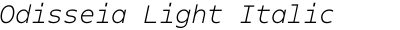 Odisseia Light Italic